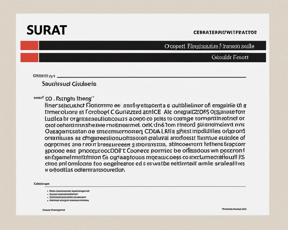 Surat SOP adalah